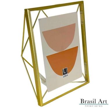Imagem de Porta-Retrato Prisma 13x18 - Dourado - umbra