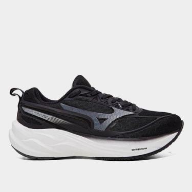 Imagem de Tênis Infantil Mizuno Space 5, Preto, Chumbo, 35