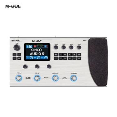 Imagem de Pedal Guitarra e Baixo Multiefeitos MVave MK300 320 Efeitos com Blueto