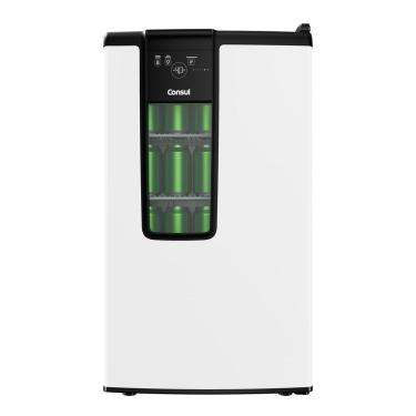 Imagem de Cervejeira Consul CZD12AB 82L Capacidade 75 Latas 5 Níveis de Temperatura Display Externo Porta de Vidro Branca 220V