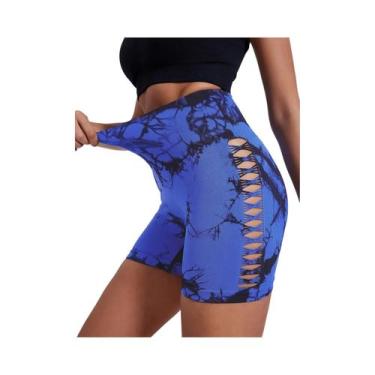 Imagem de Leggings Femininas De Cintura Alta Tie Dye Para Academia, Calças Casua