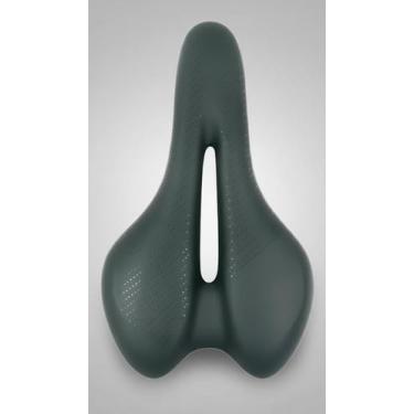 Imagem de Selim MTB Urbano Vazado Com Gel e Trilho de Aço - Congratulations Stor