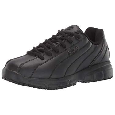 Imagem de Fila Sapato de trabalho masculino Memory Niteshift antiderrapante, Preto, 9.5