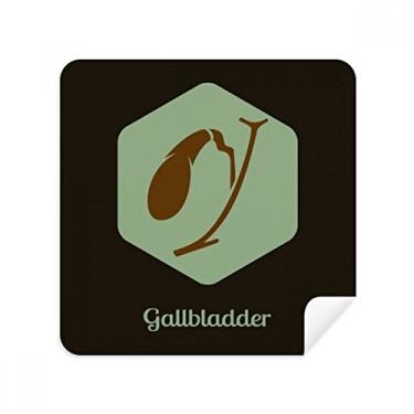 Imagem de Body Organs – Óculos de limpeza de tela da vesícula biliar, tecido de camurça, pacote com 2