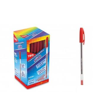 Imagem de Caneta Esferográfica Slide 1.0Mm Vermelho Caixa Display 50Un