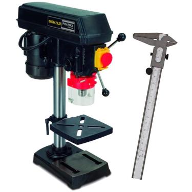 Imagem de Furadeira de Bancada com Madril de 1/2" FSB13P Pratika SCHULZ + Paquímetro de Aço 6 POL WESTERN