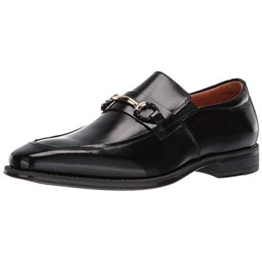 Imagem de Mocassim masculino Slip-on Stacy Adams Pierce Moe-Toe, Preto, 13