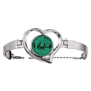 Imagem de N/A N/A Bracelete de fio de joia de coração com estampa de veado verde Grandnister da China, medium, metal