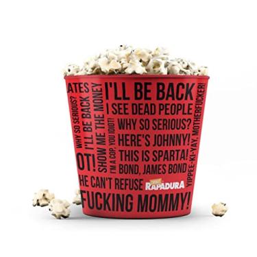 Imagem de Balde de Pipoca 3,5 litros CINEMA COM RAPADURA - Frases Vermelho