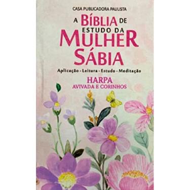 Imagem de Bíblia de estudo da mulher sábia - jfa - capa dura pvc ikona - jardim aquarela