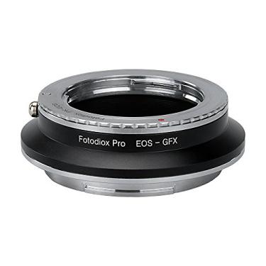 Imagem de Fotodiox Adaptador Duplo Pro Lens Mount, Pentax K Mount (PK) SLR e Canon EOS (EF/EF-S) D/SLR Lentes para Sistemas de Câmera Digitais Mirrorless Fujifilm G-Mount GFX (como GFX 50S e mais)