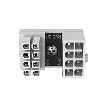 Imagem de Gpu Vga Pcie 8 pinos 180 - Atx 8pin feminino para 8pin masculino - 8 pinos placa gráfica fonte de alimentação adaptador angular conector de direção angulado para baixo para desktops placa Generic