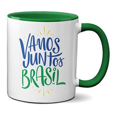 Imagem de Caneca Vamos Juntos Brasil Torcida Jogo Do Brasil Copa (Verde)