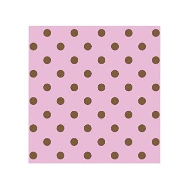 Imagem de Placa em Eva Estampada Poá Rosa e Marrom 1.8mm 40x48cm com 10 Unidades, BRW