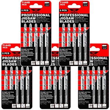 Imagem de 25 lâminas de serra de vaivém TopsTools T144D para Bosch, Dewalt, Makita, Milwaukee e muito mais