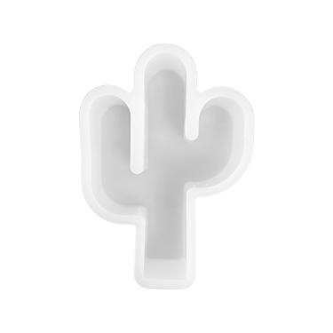 Imagem de Molde de silicone de cacto | Tamanho do clipe de ventilação de 5 cm de largura x 7,6 cm de comprimento x 20,3 cm de profundidade | Molde de silicone para frescos, molde de silicone para epóxi, molde de silicone para sabão | Design de cacto do sudoeste