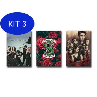 Imagem de Kit 3 Placas Decorativas Quadros Série Riverdale Mdf 3 Peças - To You