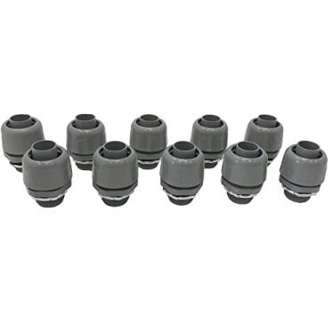 Imagem de Sealproof Conector de conduíte elétrico reto e não metálico de 3/4 polegadas, certificado pela UL, diâmetro de 1,9 cm, pacote com 10