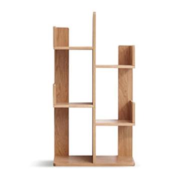 Imagem de KIZQYN Estante de livros moderna e minimalista estante de armazenamento de estudante armário de chão prateleira de sala de estar estante de chão (Cor: A)