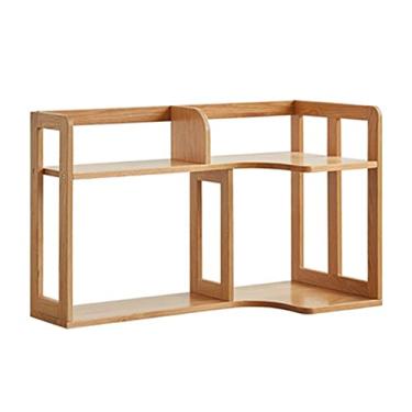 Imagem de KIZQYN Estante de livros desktop pequena prateleira de armazenamento rack de armazenamento de móveis de estudo minimalista moderno prateleira de livros (cor: A)