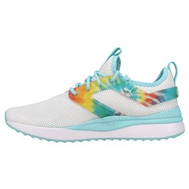 Imagem de Tênis infantil Puma Pacer, Puma Branco-Cinza Violet-Golf Stream, 12.5 Little Kid