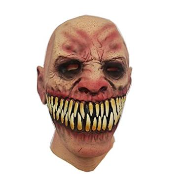 Cara Assustadora Com Dentes Grandes Boca Zumbi Para Halloween Como