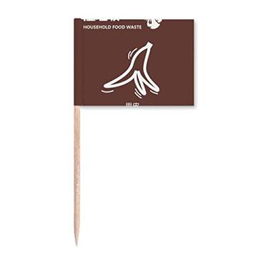 Imagem de Marcador de palito de dente para tratamento de lixo molhado para decoração de festa