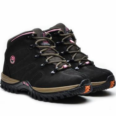 Imagem de Coturno Adventure Free Jump Feminino em Couro Nobuck Preto 36