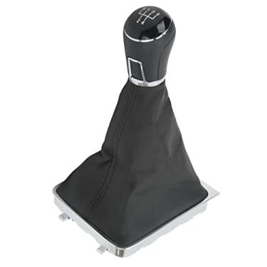 Imagem de Fydun Kit de capa de manopla de mudança de marcha para manopla de engrenagem de transmissão manual Kit de substituição para B6 2005-2010 (5 velocidades)