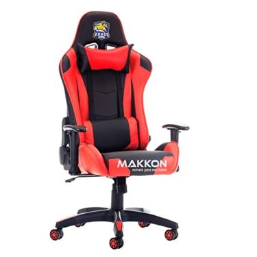 Imagem de Cadeira Gamer Preta com vermelho MK-8062 V - Makkon