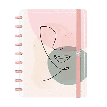 Imagem de Caderno De Disco ISCOOL Inteligente Face Linear Rosa M