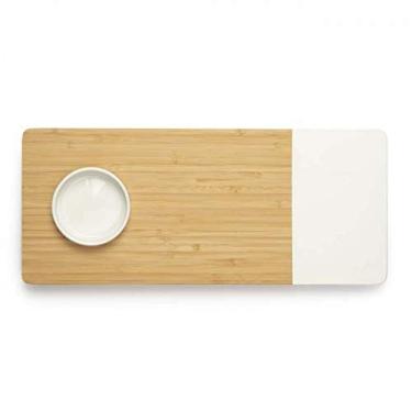Imagem de Tábua Bamboo com Recipiente 35cm X 15cm, Cor Sortida, 8424 - Mor