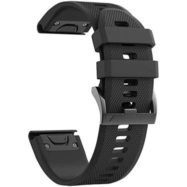 Imagem de BarRan pulseira de silicone premium de 26mm para Fenix 5X, 5X Plus, 6X, 6X Pro, 3, 3 HR, Descent MK1, D2 Delta PX, D2 Charlie