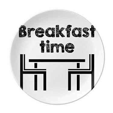 Imagem de Prato de restaurante de senso comum de cultura de idioma inglês de porcelana decorativa salver louça de jantar