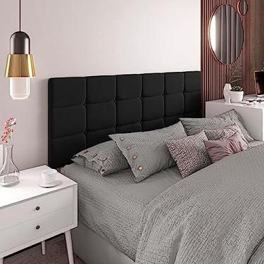 Imagem de Cabeceira De Cama Box Casal 1,40cm Estofada Quarto - Bia - Cor Preta