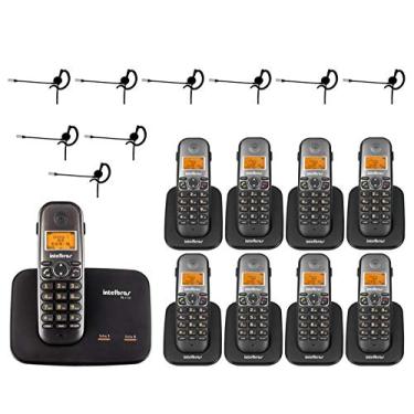 Imagem de Telefone sem fio TS 5150 + 8 Ramal TS 5121 Viva Voz DECT 6.0 Preto + 9 Headset Fone HC 10 Intelbras