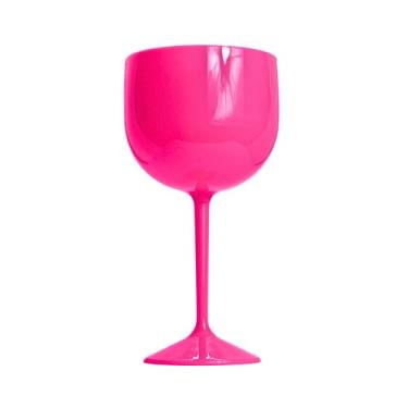 Imagem de 20 Taças De Gin Sólida De Acrílico Neon 550 Ml Cor:Pink Neon