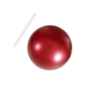 Imagem de Bola de pilates pequena bola de exercício bola central bola de para ginástica de alongamento, Vermelho
