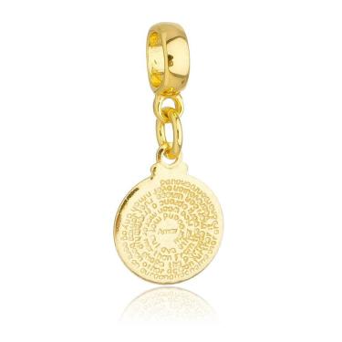 Imagem de Pingente Berloque Oração Pai Nosso Pandora Banhado a Ouro 18k - Premium