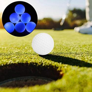 Imagem de Bola de golfe luminosa atraente, bola de golfe LED, para treinamento noturno diurno(azul)