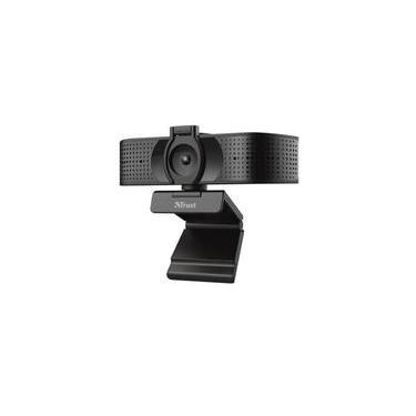 Imagem de Webcam Trust Teza Ultra 4K, 3840x2160p, 30 FPS, 2 Microfones Integrados, com Tripé, Preto - 24280