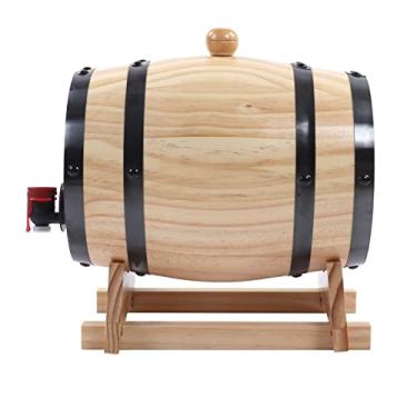 Imagem de Barris de pinheiro de vinho autofabricado barris de envelhecimento de pinho de vinho barrelor de cerveja de madeira Cate Barbe Shop Barril de vinho (3L)