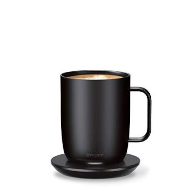 Imagem de Ember Caneca inteligente de controle de temperatura 2, 400 ml, caneca de café aquecida controlada por aplicativo com vida útil de bateria de 80 min e design aprimorado, preta