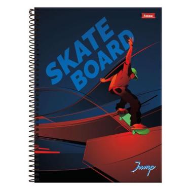 Imagem de Caderno Jump - Skate Board - 10 Matérias - Foroni