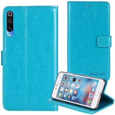 Imagem de TienJueShi Capa protetora de couro retrô com suporte de livro azul TPU silicone para Lenovo Z6 6,3 polegadas capa de gel carteira Etui