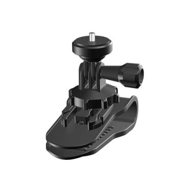 Imagem de CHICHIYANG Suporte de câmera de viseira solar de plástico ajustável com vários ângulos de 1/4 para Insta360 GO/X/ X2/X3 Series