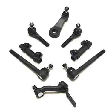 Imagem de PartsW - Kit de direção com 8 peças para Chevrolet Blazer/S10/S10 Blazer/GMC Jimmy/S15/S15 Jimmy/Sonoma/Syclone/Typhoon/Isuzu Hombre/Oldsmobile Extremidades externas de direção Pitman e braço
