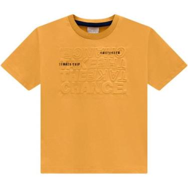 Imagem de Camiseta Menino Milon Em Algodão Estampada Amarela
