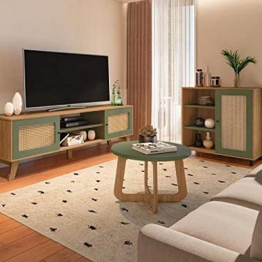 Imagem de Sala de Estar Completa Rack para TV até 60 Polegadas Buffet e Mesa de Centro Memphis