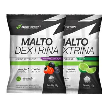 Imagem de 2x Maltodextrina Malto Dextrin 1kg - Bodyaction (Único, Guaraná com açaí/Limão)